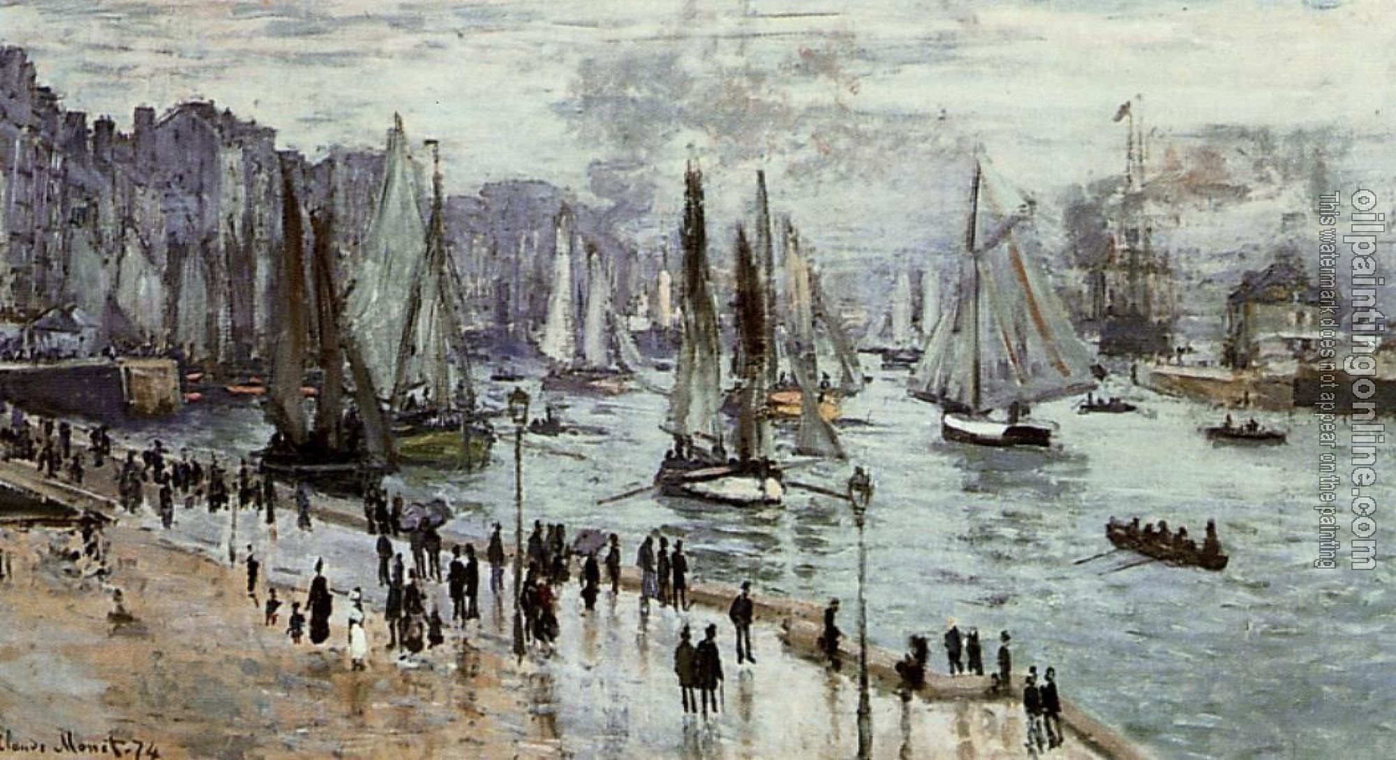 Monet, Claude Oscar - Fishing Boats Leaving the Port of Le Havre